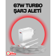 67 Watt Turbo Destekli Şarj Cihazı Honor 50 70 90 Uyumlu