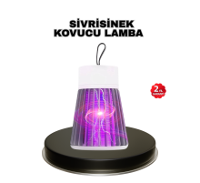 Mor Işıklı Şarjlı Böcek Öldürücü Lamba – Ev, Balkon ve Kamp Kullanımına Uygun
