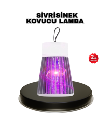 Mor Işıklı Şarjlı Böcek Öldürücü Lamba – Ev, Balkon ve Kamp Kullanımına Uygun