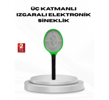 Yüksek Gerilimli Elektronik Sinek Raket – Sessiz, Kimyasız ve Güvenli Kullanım