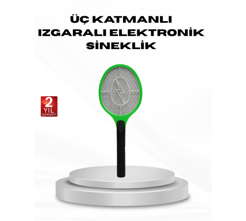 Yüksek Gerilimli Elektronik Sinek Raket – Sessiz, Kimyasız ve Güvenli Kullanım