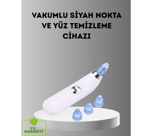 Siyah Nokta ve Gözenek Temizleyici Vakumlu Cihaz – Masajlı Derin Temizlik Teknolojisi