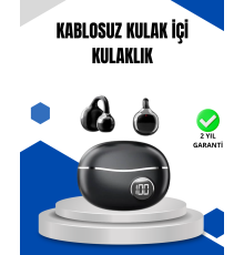 Bluetooth 5.4 Kablosuz Kulaklık – Açık Kulak Güvenli Tasarım ve Hızlı Şarj Özelliği
