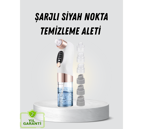 Vakum Teknolojili Siyah Nokta Temizleyici – Cilt Tonu Eşitleyen Masajlı Cilt Bakım Cihazı