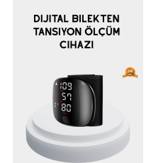 Taşınabilir Dijital Tansiyon Aleti – Bilekten Ölçüm, Aritmi Uyarısı ve Risk Göstergesi