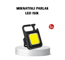 USB Type-C Şarjlı Mini Fener – Manyetik, Katlanabilir ve Şişe Açacaklı Tasarım