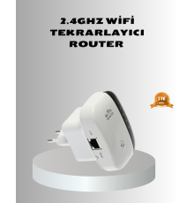 2.4G WiFi Sinyal Çoğaltıcı Router Genişletici Güçlü Antenli