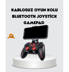 Bluetooth Gamepad Kablosuz Oyun Kumandası Tek Cihaz Destekli