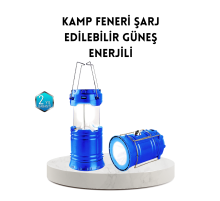 Güneş Enerjisiyle Çalışan Kamp Feneri Hafif Portatif Uzun Ömürlü