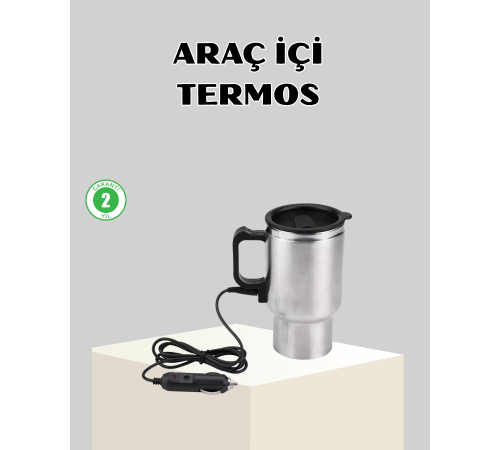 12W Araç Tipi Su Isıtıcı Kupa Bardak Pratik Isıtmalı