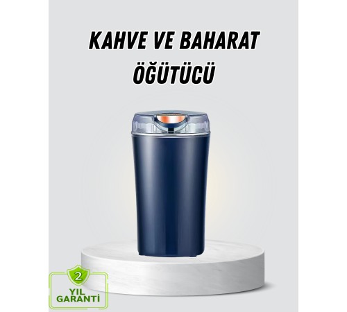 Kahve ve Baharat Öğütücü Otomatik Mekanizmalı Dayanıklı Çelik