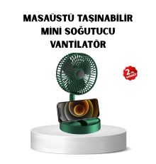 Taşınabilir Katlanabilir Mini Fan 3 Kademeli Şarj Edilebilir