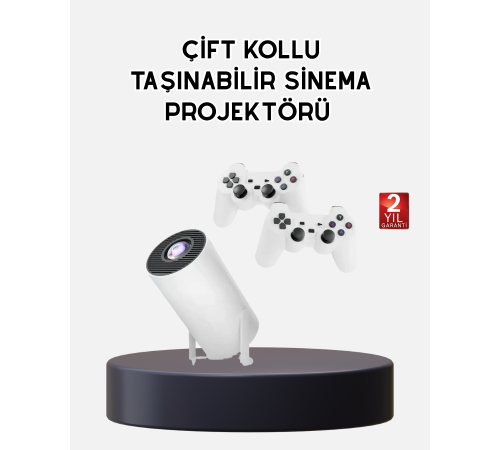 Kablosuz Projeksiyon Cihazı 4K Destekli HDMI USB Oyun Uyumlu
