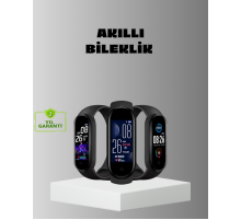 Akıllı Bileklik Adım Sayarlı Kalori Takipli Bildirim Uyumlu IP67