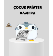 Termal Baskı Çocuk Kamerası HD Çekim USB Şarjlı Eğitici Oyuncak