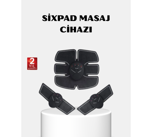 EMS Vücut Geliştirici Göbek ve Kol Pedli 6 Modlu Akıllı Kas Cihazı