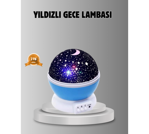 Çocuk Gece Lambası 6 Modlu Renkli LED Enerji Tasarruflu Masal Işığı