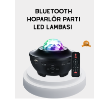 LED Yıldızlı Projektör Galaxy Modlu Renk ve Parlaklık Ayarlı Gece Lambası