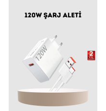 120W USB-C Şarj Adaptörü Süper Hızlı Şarj Güç Kaynağı Seti