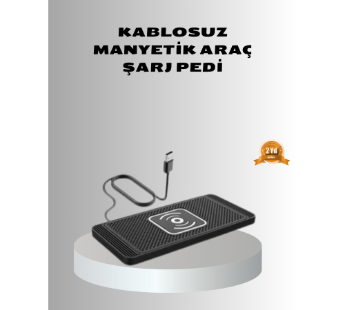 Manyetik Şarj Pedi 7.5W 10W 15W Hızlı Şarj Kaymaz Tabanlı