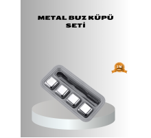 Paslanmaz Metal Buz Küpleri Seti Klipsli Sulandırmadan Soğutma Özellikli