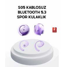 S05 Bluetooth 5.3 Kulaklık IPX4 Su Geçirmez Hızlı Eşleşme Güçlü Stereo Ses