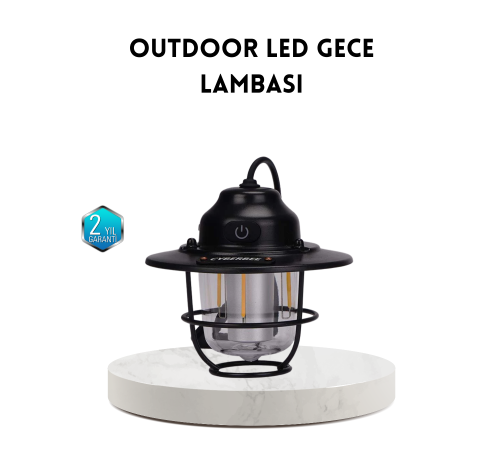 Outdoor Retro Kamp Işığı Uzun Ömürlü Pil Taşınabilir Suya Dayanıklı