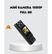 180 Derece Dönebilen Mini Kamera Full HD TFT Ekran Hareket Sensörlü