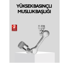 Döner Musluk Başlığı Çok Açılı Robotik Kol Su Tasarruflu