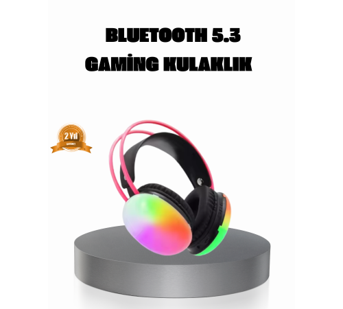 Ergonomik RGB Bluetooth Kulaklık 3D Ses