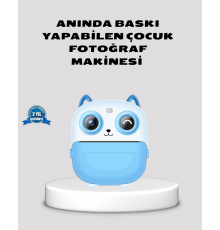 Çocuklar İçin Dijital Kamera Termal Yazıcı 48MP Çift Kamera 1300mAh Batarya