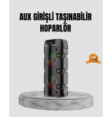 Taşınabilir Bluetooth Hoparlör Çift Sürücü Güçlü Bas HD Ses Çoklu Bağlantı
