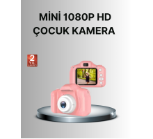8 Megapiksel Mini Çocuk Kamerası HD Ekranlı Darbeye Dayanıklı ve Şarjlı