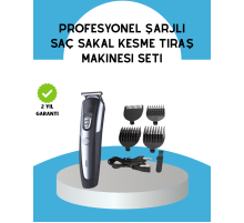 Ergonomik Profesyonel Tıraş Makinesi Saç Sakal Kesme ve Düzeltme