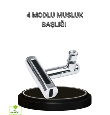 4 Fonksiyonlu Musluk Başlığı 360 Derece Dönebilen ve Su Tasarruflu
