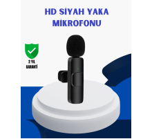 iPhone İçin Çift Mikrofonlu Telsiz Yaka Mikrofonu 360 Derece HD Ses