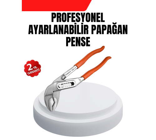 Ayarlanabilir Kurbağacık Pense Boru Anahtarı Çelik Malzeme