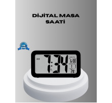 Dijital Masa Saati Sensörlü Aydınlatmalı Alarm ve Sıcaklık Ölçerli