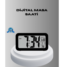 Dijital Masa Saati Sensörlü Aydınlatmalı Alarm ve Sıcaklık Ölçerli