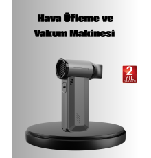 Çok Fonksiyonlu Şarjlı Hava Üfleme ve Vakum Makinesi
