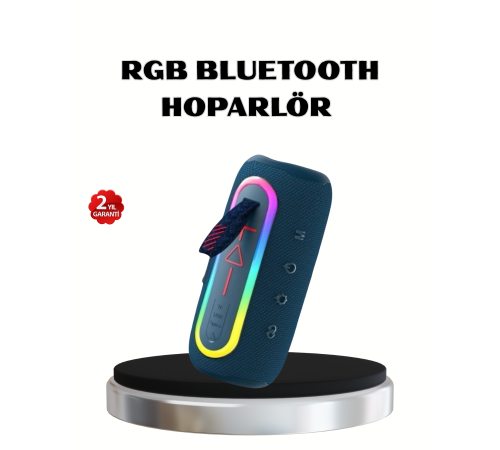 Mini Mavi Bluetooth Hoparlör Şık Görünüm ve Taşınabilir Güçlü Ses