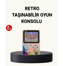 500 Klasik Oyunlu Retro Oyun Konsolu Taşınabilir ve TV Bağlantılı