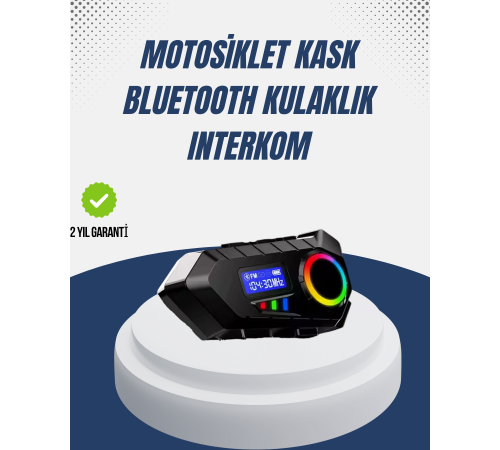 Kablosuz Bluetooth İnterkom IP65 Suya Dayanıklı 40mm HD Ses ve 40 Saat Pil