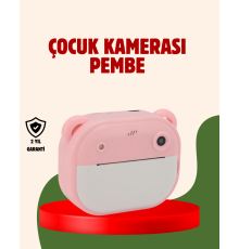Çocuklar İçin Şipşak Yazıcı Kamera 24MP HD Çift Lensli Termal Baskılı