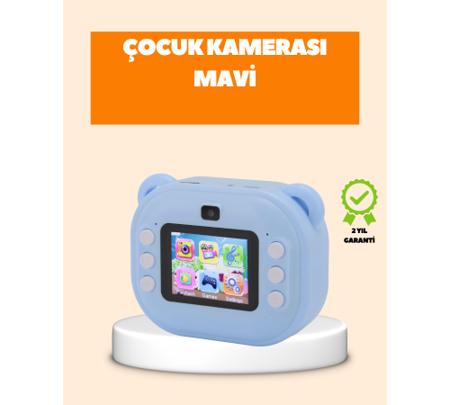 Termal Baskı Teknolojili Anında Fotoğraf Kamerası – 24MP Çift Lens, 32GB Hafıza