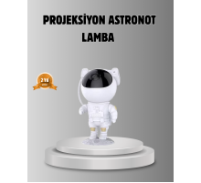 Astronot Galaksi Projeksiyon Lambası Bluetooth Bağlantılı ve Uzaktan Kontrollü