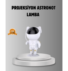 Astronot Galaksi Projeksiyon Lambası Bluetooth Bağlantılı ve Uzaktan Kontrollü