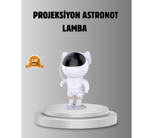 Astronot Galaksi Projeksiyon Lambası Bluetooth Bağlantılı ve Uzaktan Kontrollü