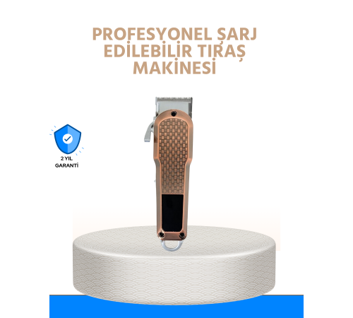 Erkek Bakım Makinesi – LCD Ekranlı 7000RPM Şarjlı Saç ve Sakal Kesme Cihazı
