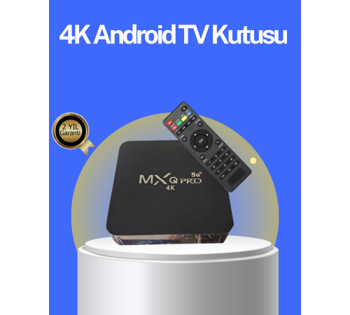 Akıllı Android TV Box – 4K Çözünürlük, 2GB RAM, 16GB Depolama, Hızlı Wi-Fi